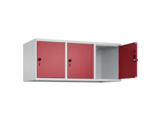 opzetkast,v. locker,3vak.,vak B 400mm,HxBxD 500x1200x500mm,vleugeldeur - 2