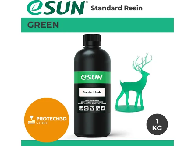 eSUN UV/LCD standard Resin 3D-printerhars Groen 1kg 405nm