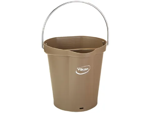 Hygiene 5688-66 emmer, 6 liter bruin, maatverdeling en schenktuit