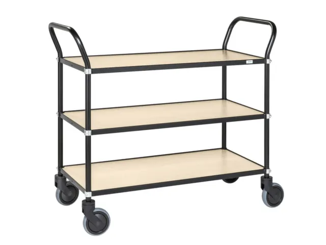 tafelwagen,draagverm. 250kg,3xhouten plaat,laadvl. LxB 950x430mm