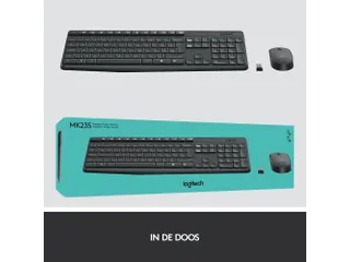 Logitech MK235 toetsenbord Inclusief muis USB QWERTZ Duits Grijs - 13