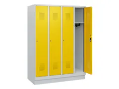 schoollocker,HxBxD 1630x1200x500mm,4vak,vak B 300mm,cil.-slot,sokkel