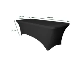 Tafelrok BRASQ 183x76x74cm zwart - 3