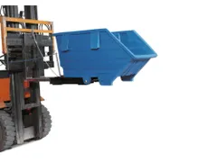 PE-kiepbak,HxLxB 790x1530x960mm,0,5m³,draagverm. 150kg,blauw,vorkkoke