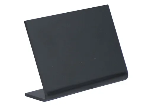 Krijtbord Securit A8 L-bord horizontaal zwart 5 stuks