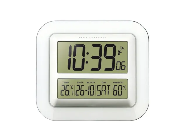 Digitale wandklok Technoline WS 8006 276x195x27mm wit/zilver