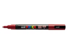 Verfstift Posca PC3M Fijne punt 0,9-1,3mm Donkerrood
