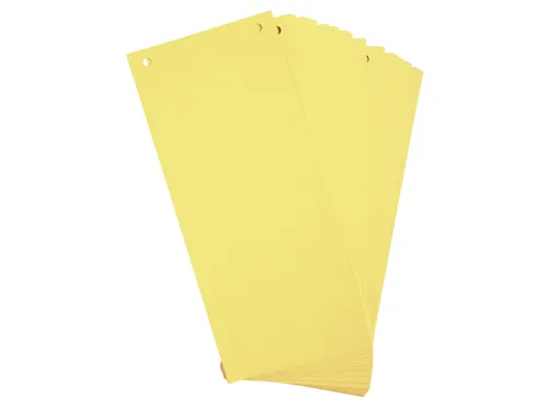 Tabstroken horiz180g perfo 105X240 geel