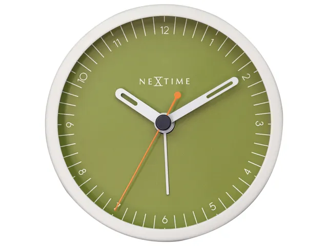 Wekker Nextime Small 9 cm groen