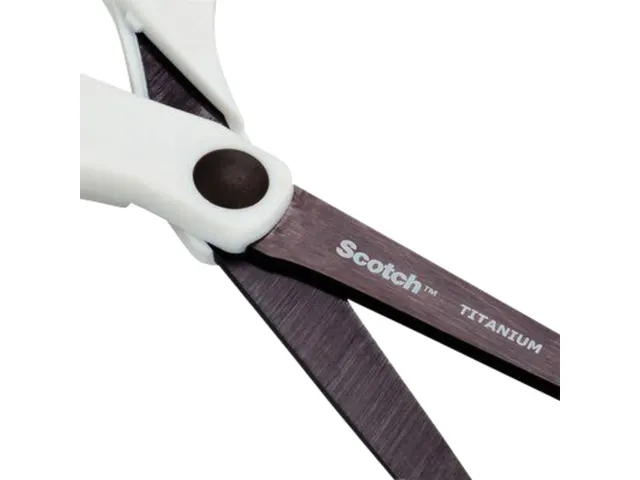 Schaar Scotch 20cm titanium met groot oog groen blister