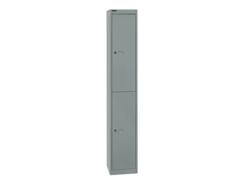 Dubbeldekse garderobekast,HxBxD 1802x305x305mm,1x2vak.,cil.-slot