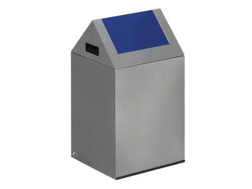 Afvalverzamelaar Zelfblussend 43 Liter 600X320X320Mm Klemring Blauw