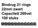 Bindrug GBC 22mm 21-rings A4 zwart 100stuks