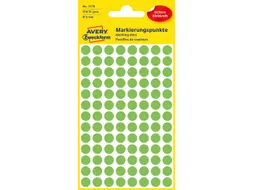 etiket Zweckform 8mm rond 4 vel a 104 etiketjes lichtgroen