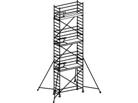 rolsteiger,reik H 8,25m,steiger H 7,49m,3platform(s),m. luik