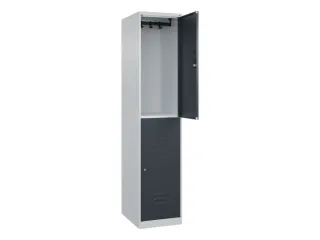 dubbeldekse locker,HxBxD 1850x400x500mm,1x2vak.,vak B 400mm - 2