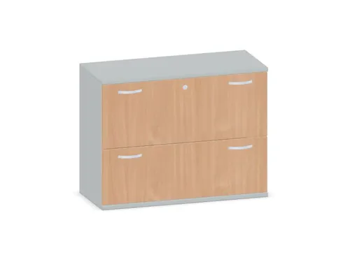 hangmappenkast 770x1000x430mm 2hangmappenframes Onyx+beuken