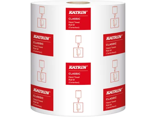 Handdoekrol Katrin Centerfeed M 485049 1-laags 21cmx300m wit