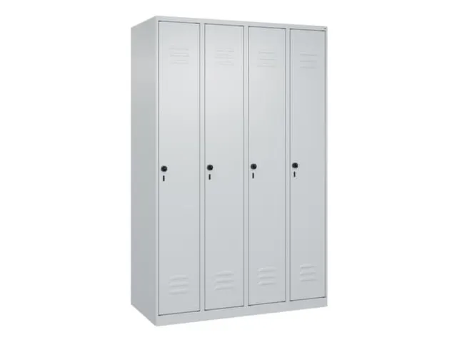 locker,HxBxD 1850x1200x500mm,4vak,vak B 300mm,draaigrendel