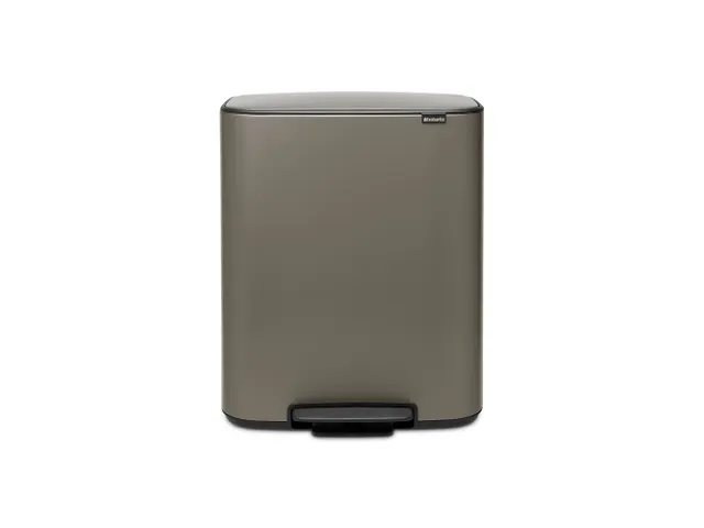 Afvalbak Bo Pedaalemmer 2x30 Liter Grijs