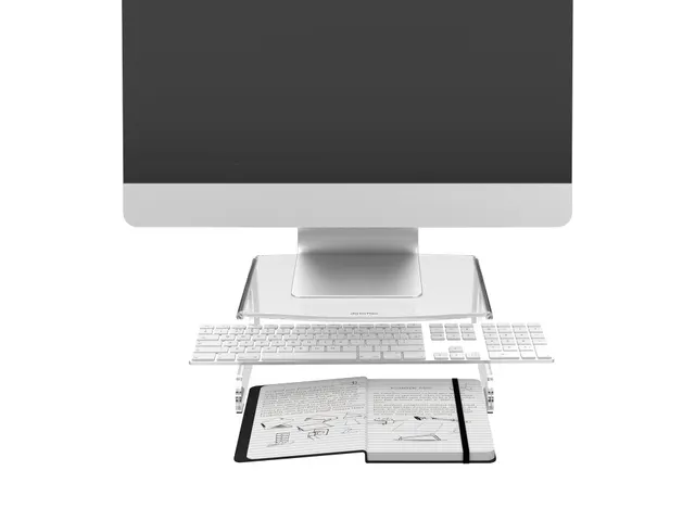 LCD Monitorverhoger VH 550 transparant acryl