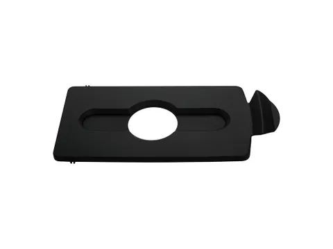 Deksel Flessen/blik Voor Slim Jim Recyclingstation Zwart