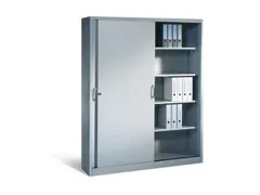 schuifdeurkast,RAL 7035,HxBxD 1950x1600x400mm,8xStalen bodem,5 OH