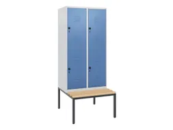 Dubbeldekse dekenkist,HxBxD 1950x800x815mm,2x2vak.,vak B 400mm