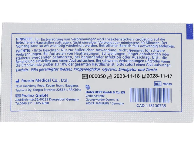 Brandwondengel First Aid Only 3.5g pak 8st