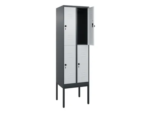 dubbeldekse locker,HxBxD 2120x600x500mm,2x2vak.,vak B 300mm