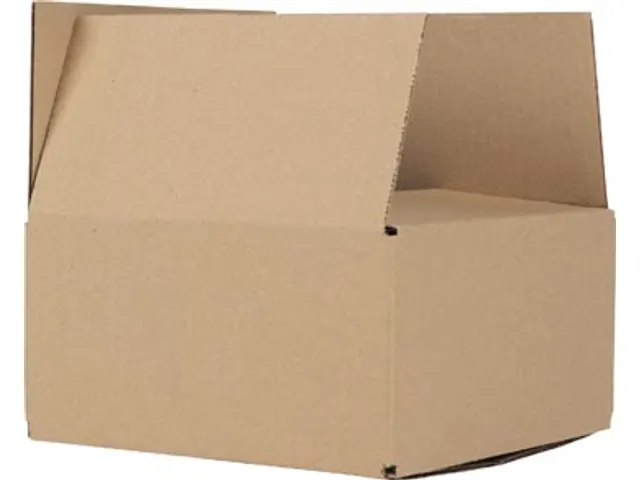 Verzenddoos enkele golf 3 mm bruin 200 x 200 x 100 mm