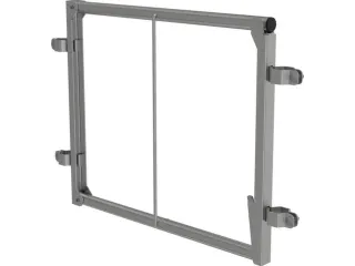 Afzetpalen,v. bordestrap,HxB 640x530mm - 1