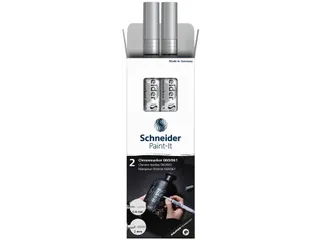 Viltstift Schneider Paint-it 060 - 061 2.0mm en 0.8mm mtl chrome 2st - 2