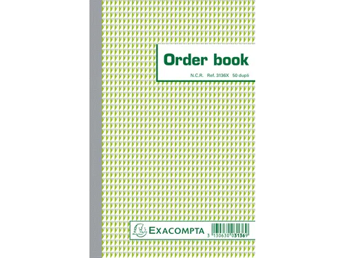 Orderboek Exacompta 210x135mm 50x2vel