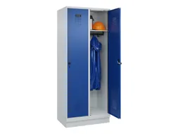 locker,HxBxD 1950x800x500mm,2vak,vak B 400mm,draaigrendel,sokkel