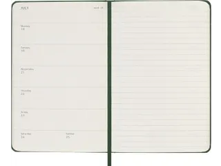 Agenda 2027 Moleskine 12M Weekly 7dag/1pagina pocket hc myrtle green - 4