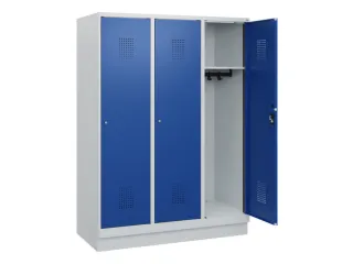 schoollocker,HxBxD 1630x1200x500mm,3vak,vak B 400mm,cil.-slot,sokkel - 1