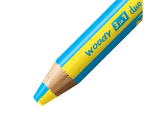 Kleurpotloden STABILO 882 woody 3 in 1 duo puntenslijper ass 6st - 4