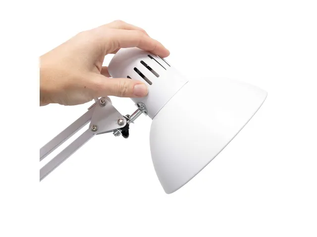 Bureaulamp MAUL Study tafelklem excl.LED lamp E27 wit