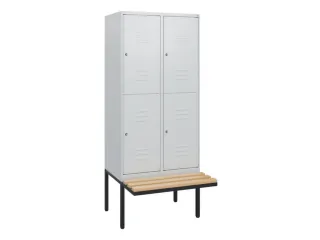 Dubbeldekse dekenkist,HxBxD 1950x800x815mm,2x2vak.,vak B 400mm - 1