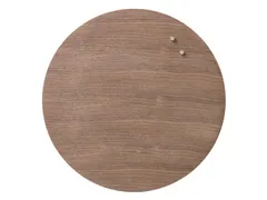 Glasmagneetbord Naga rond 45cm walnoot