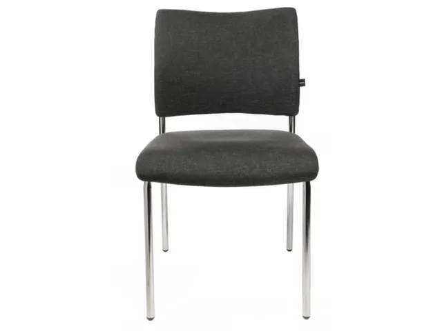 Bezoekersstoel Bekleding Antraciet Stof HxBxD 430x480x450mm