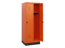 schoollocker,HxBxD 1630x600x500mm,2vak,vak B 300mm,draaigrendel,sokkel