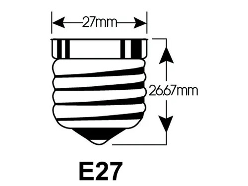 Ledlamp Integral E27 4.5W 2700K warm licht 470lumen dimbaar