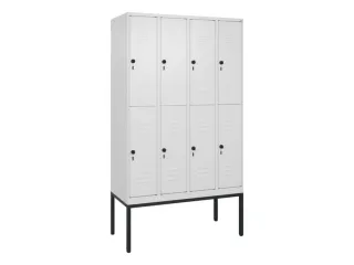 dubbeldekse locker,HxBxD 2120x1200x500mm,4x2vak.,vak B 300mm - 1
