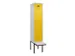 locker met bank,voor scheiding van kleding,HxBxD 2120x400x815mm,1vak