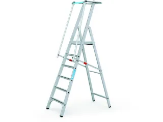 Platformladder Aluminium Bordes H X B X D 1580X 400X 400Mm 6Treden - 5
