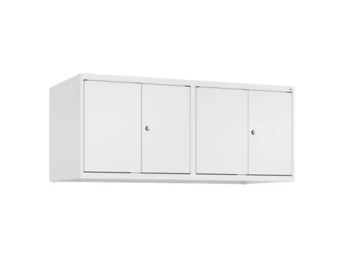 opzetkast,v. locker,4vak.,vak B 300mm,HxBxD 500x1200x500mm,vleugeldeur