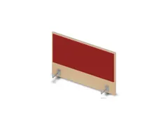 opzetpaneel bureau aanbouw zijkant NE-esdoorn BN4011-rood 800mm