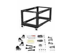 8U open frame rack 4 stijlen verstelbare diepte